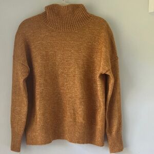 LOFT Golden Yellow Turtleneck Sweater Size Large - Cozy Fall Essential
